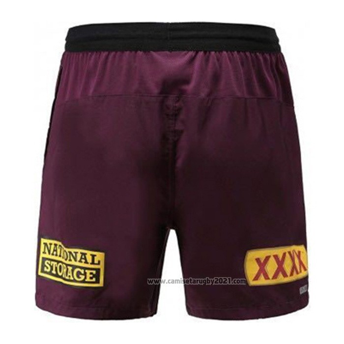 Pantalones Cortos Brisbane Broncos Rugby 2020 Marron